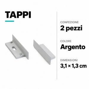 Tappo di chiusura (2pz) in alluminio