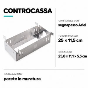 Controcassa per segnapasso da incasso