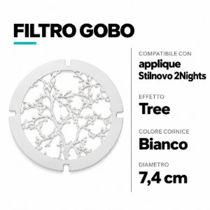 Kit0055 filtro gobo tree per applique bianco
