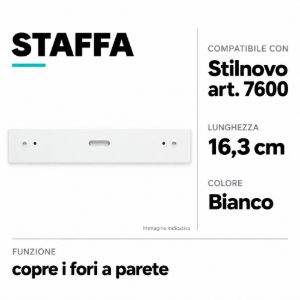 Kit80 staffa da parete copri fori per art 7600