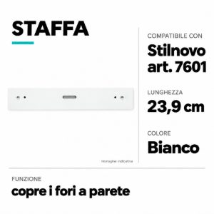 Kit81 staffa da parete copri fori per art 7601