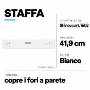 Kit82 staffa da parete copri fori per art 7602