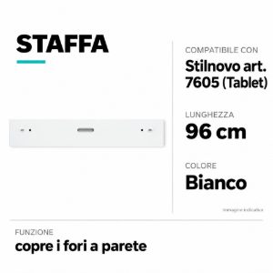 Kit84 tablet staffa da parete copri fori per art 7605
