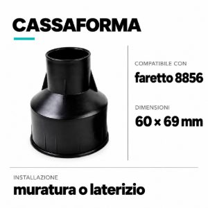 Cassaforma per muratura per faretto cod 8856