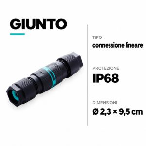 Giunto circolare 9.5 connessione lineare per aumentare a ip68