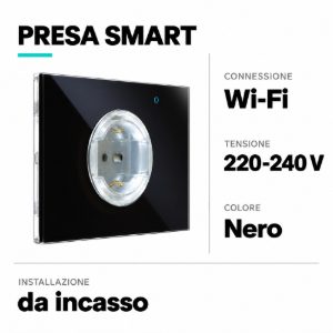 Presa intelligente nera smart wifi