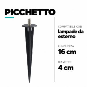 Accessorio lampada per esterno picchetto ancoraggio