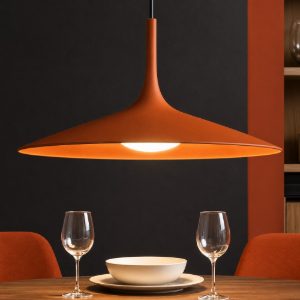 Lampadario da cucina poe plus terracotta led 15w 3000k linea light
