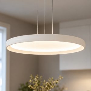 Lampadario da cucina plana top light bianco rotondo led 25w cct 3000k 3500k 4000k