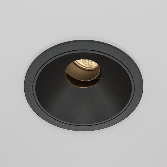 Maytoni wise faretto moderno nero da incasso led 10w 3000k