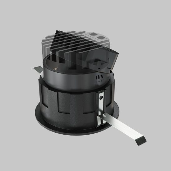 Maytoni wise faretto moderno nero da incasso led 10w 3000k
