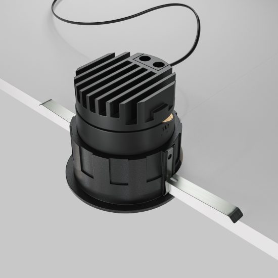 Maytoni wise faretto moderno nero da incasso led 10w 3000k