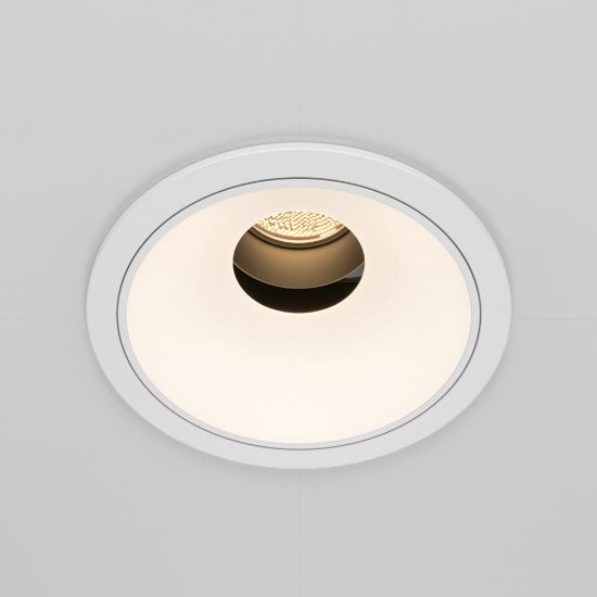 Faretto da incasso led 10w 3000k rotondo bianco maytoni wise