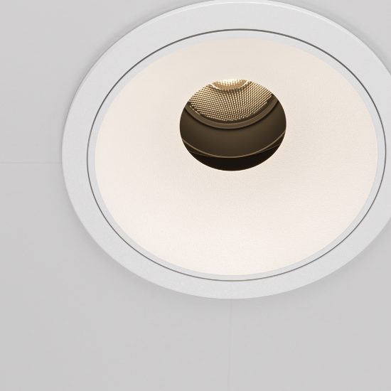 Faretto da incasso led 10w 3000k rotondo bianco maytoni wise