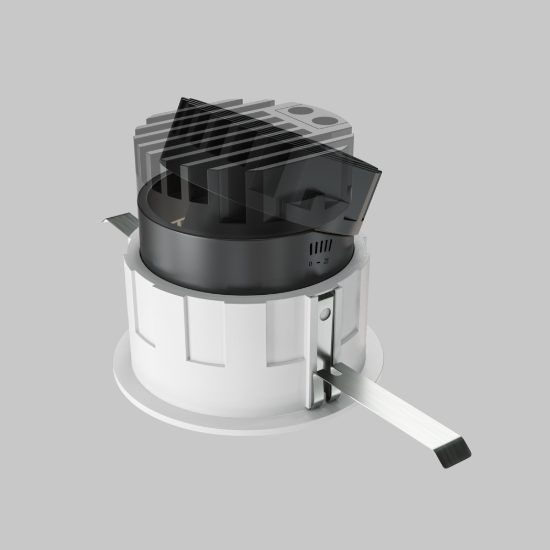 Faretto da incasso led 10w 3000k rotondo bianco maytoni wise