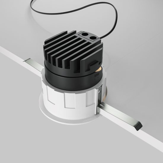 Faretto da incasso led 10w 3000k rotondo bianco maytoni wise
