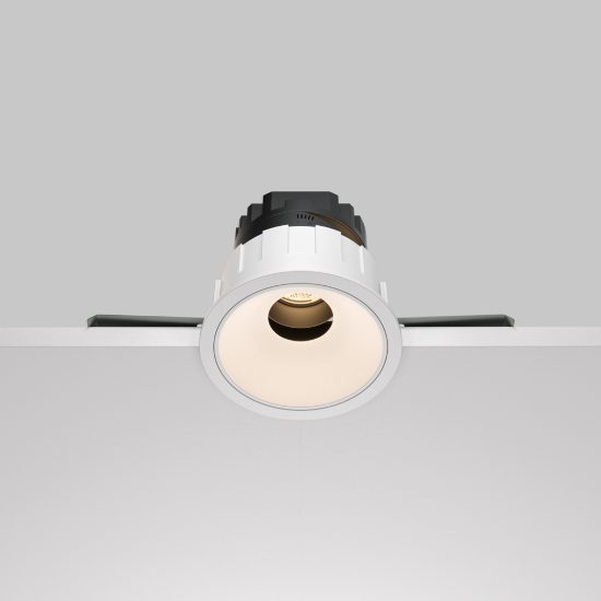 Faretto da incasso led 10w 3000k rotondo bianco maytoni wise