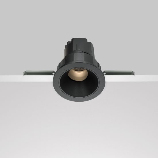 Maytoni wise faretto da incasso per cucina nero led 7w 3000k