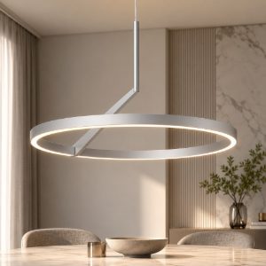 Lampadario vivida meridiana titanio led 44w cct 3000k 4000k