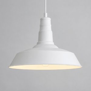 Lampadario da cucina minimale metallo bianco h150 cm max