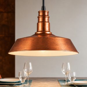 Lampadario per tavolo da pranzo e cucina metallo rame max