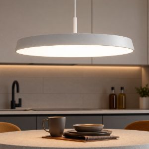 Isyluce lampadario bianco da cucina led 39w cct 3000k 4000k dimmerabile