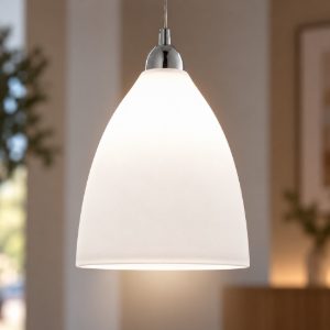 Fabas  provenza lampadario a sospensione per cucina moderna vetro bianco