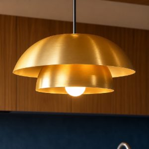 Cenciara eglo lampadario per cucina circolare colore oro