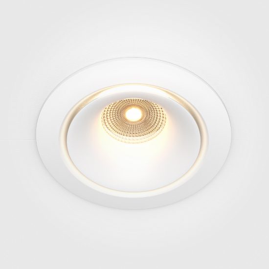 Faretto da incasso led 12w 3000k dimmerabile bianco maytoni yin