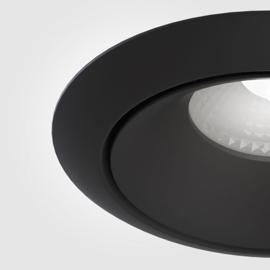 Maytoni yin faretto per cucina nero da incasso led 12w 4000k dimmerabile