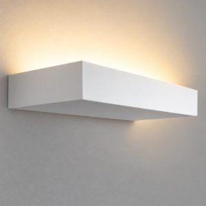 Fabas diva applique da parete moderna rettangolare bianca led 27w 3000k