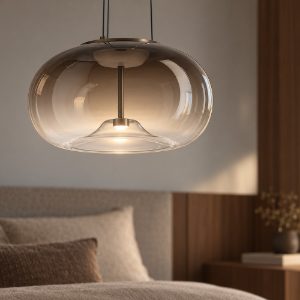 Eglo optica 1 lampadario ovale bronzo per ingresso led 19w cct 2700k 6500k dimmerabile 38cm