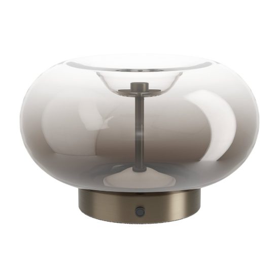 Eglo optica 1 abat-jour per camera da letto ovale bronzo led 7.2w cct 2700k 6500k dimmerabile