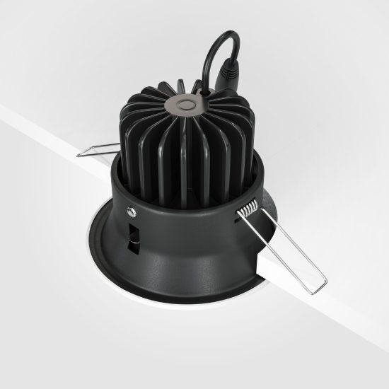 Maytoni yin faretto da incasso led 12w 4000k per cucina moderno bianco