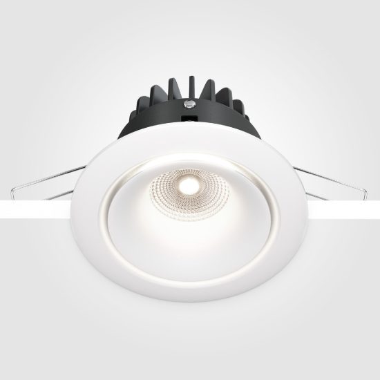 Maytoni yin faretto da incasso led 12w 4000k per cucina moderno bianco