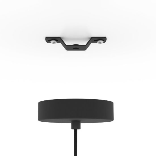 Eglo venezuela lampada a sospensione 24cm per camera da letto sfera nero e oro