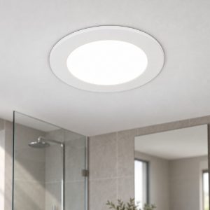 Maytoni stockton faretto da incasso led 7w per bagno ip44 bianco