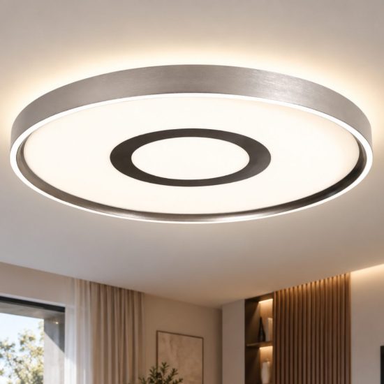 Fabas solaro plafoniera canna di fucile led 40w cct 2700k 4000k dimmerabile con telecomando