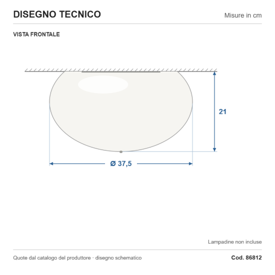Eglo optica plafoniera 38cm per soggiorno moderna nichel opaco vetro