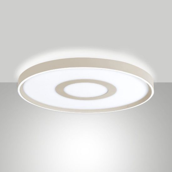 Fabas plafoniera solaro sabbia rotonda led 40w cct 2700k 4000k dimmerabile con telecomando