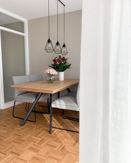 Lampadario  per penisola cucina nero tre luci fuori prod