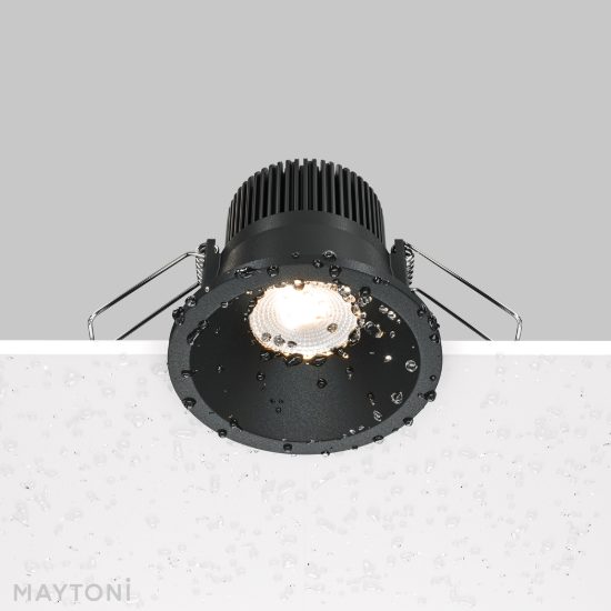 Maytoni zoom faretto per bagno da incasso led 6w 3000k ip65