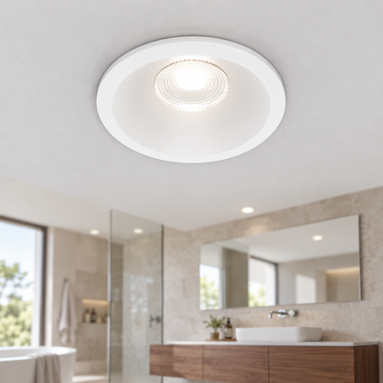 Faretto da incasso per bagno led 6w 4000k bianco maytoni zoom ip65