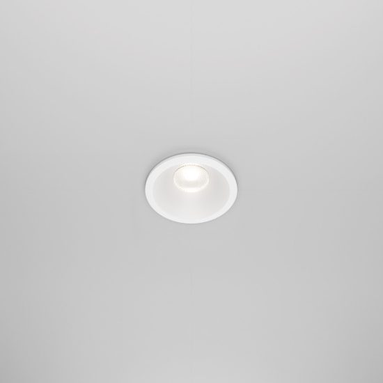 Faretto da incasso per bagno led 6w 4000k bianco maytoni zoom ip65