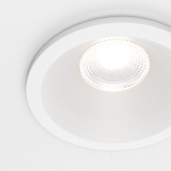 Faretto da incasso per bagno led 6w 4000k bianco maytoni zoom ip65