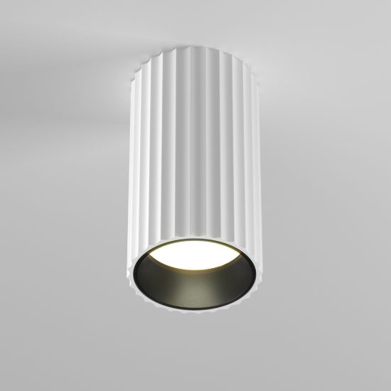 Maytoni calipso faretto da soffitto gu10 per cucina moderno cilindrico bianco