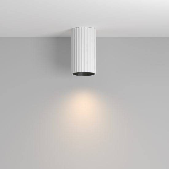 Maytoni calipso faretto da soffitto gu10 per cucina moderno cilindrico bianco