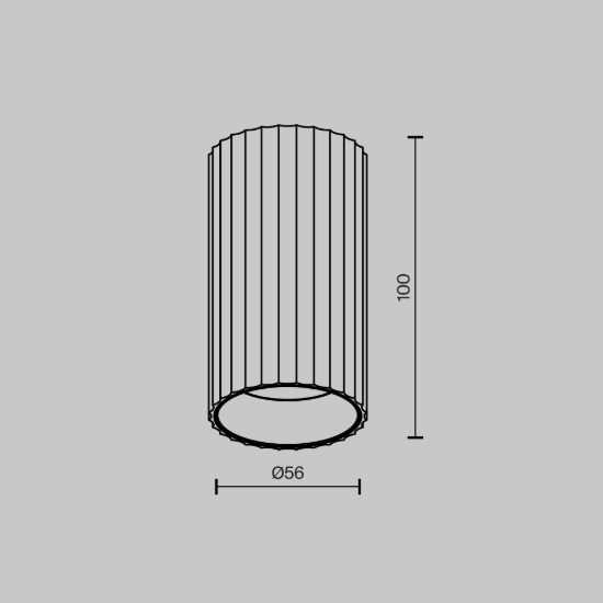 Maytoni calipso faretto da soffitto gu10 per cucina moderno cilindrico bianco