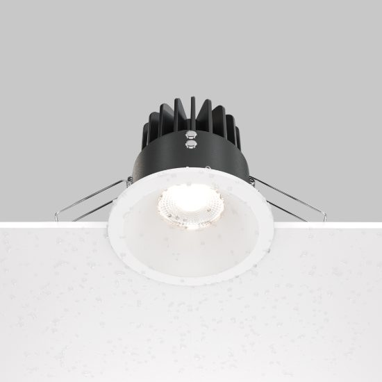 Maytoni zoom faretto da incasso ip65 led 4000k dimmerabile per bagno