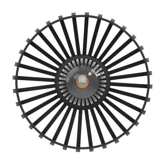 Eglo mogano 3 plafoniera per soggiorno industriale nera 28cm